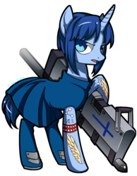 Size: 2364x3050 | Tagged: safe, artist:cay, pony, unicorn, ciel, conceptual weapon, high res, melty blood, ponified, powered ciel, seventh holy scripture, simple background, solo, transparent background, tsukihime, weapon