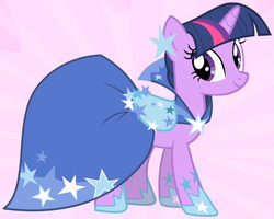 Size: 729x584 | Tagged: safe, screencap, twilight sparkle, pony, unicorn, g4, the best night ever, clothes, dress, female, gala dress, outfit catalog, solo, twilight sparkle's first gala dress, unicorn twilight