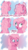 Size: 1080x1920 | Tagged: safe, artist:anscathmarcach, pinkie pie, pinkie pie (g3), g3, g4, my little pony: friendship is magic, too many pinkie pies, alternate universe, betcha can't make a face crazier than this, derp, g3 to g4, generation leap, generational ponidox, horrified, open mouth, pinkie's silly face, role reversal, shocked, take that