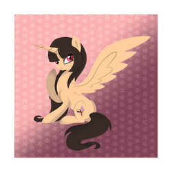 Size: 1024x1024 | Tagged: safe, artist:poipoimon, oc, oc only, oc:spring beauty, alicorn, pony, alicorn oc, solo