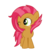 Size: 1000x1000 | Tagged: safe, artist:luckyclau, babs seed, g4, alternate hairstyle, alternate universe, female, one eye closed, simple background, solo, transparent background