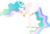 Size: 5000x3369 | Tagged: safe, artist:xebck, princess celestia, alicorn, pony, g4, the cutie re-mark, .svg available, absurd resolution, angry, crystal war timeline, ethereal mane, female, gritted teeth, mare, pointing, simple background, solo, spread wings, that was fast, tiara, transparent background, vector