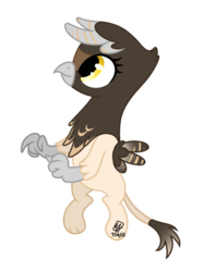 Size: 900x1139 | Tagged: safe, artist:spacechickennerd, oc, oc only, oc:tango twister, griffon, solo