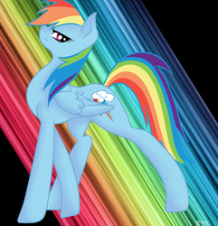 Size: 879x910 | Tagged: safe, artist:nevera573, rainbow dash, g4, concave belly, female, long legs, slender, solo, thin