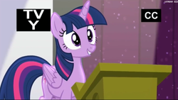 Size: 1897x1067 | Tagged: safe, screencap, twilight sparkle, alicorn, pony, g4, the cutie re-mark, female, mare, speech, twilight sparkle (alicorn)