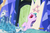 Size: 720x473 | Tagged: safe, screencap, starlight glimmer, pony, unicorn, g4, the cutie re-mark, cutie map, discovery family logo, female, friendship throne, glowing horn, horn, laughing, map, mare, open mouth, sitting, solo, throne, volumetric mouth