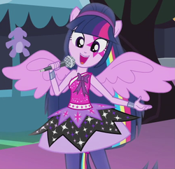 Size: 430x415 | Tagged: safe, screencap, twilight sparkle, equestria girls, g4, my little pony equestria girls: rainbow rocks, perfect day for fun, female, outfit catalog, ponied up, rainbow rocks outfit, solo, twilight sparkle (alicorn)