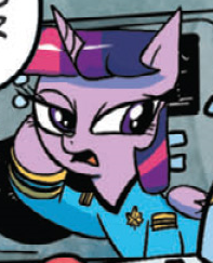 Size: 197x243 | Tagged: safe, idw, twilight sparkle, alicorn, pony, g4, spoiler:comic, clothes, cosplay, costume, female, mare, outfit catalog, solo, star trek, star trek (tos), twilight sparkle (alicorn), twilight spockle