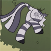 Size: 100x100 | Tagged: safe, artist:foxbeast, zecora, zebra, g4, animated, bush, butt, butt only, buttstuck, female, gif, gif for breezies, meme, picture for breezies, plot, solo, stuck, wiggle, zecorass