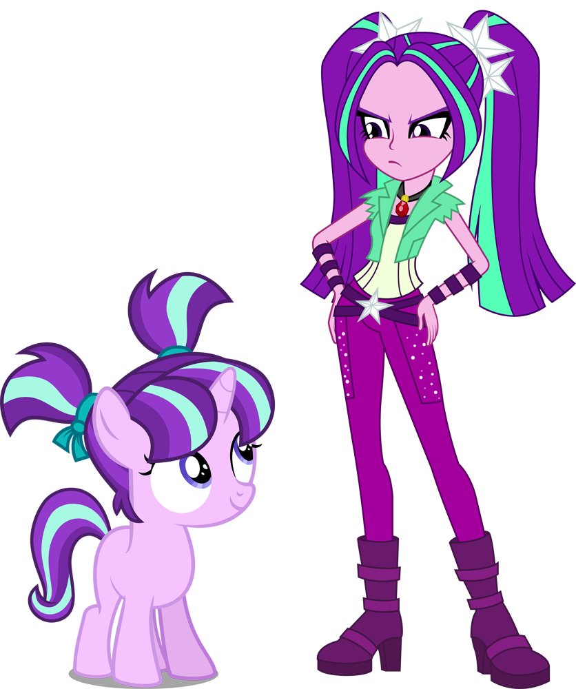 1032380 - safe, aria blaze, starlight glimmer, equestria girls, g4, my  little pony equestria girls: rainbow rocks, the cutie re-mark, female,  filly, filly starlight glimmer, pigtails, simple background, transparent  background, younger - Derpibooru