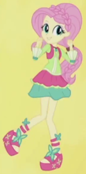 Size: 288x580 | Tagged: safe, screencap, fluttershy, equestria girls, friendship through the ages, g4, my little pony equestria girls: rainbow rocks, clothes, feet, female, folk fluttershy, high heels, outfit catalog, sandals, skirt, solo