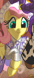 Size: 187x421 | Tagged: safe, idw, fluttershy, rarity, g4, spoiler:comic, cowgirl, cowgirl outfit, dale evans, outfit catalog