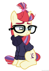 Size: 6589x9411 | Tagged: safe, artist:an-m, moondancer, pony, unicorn, g4, the cutie re-mark, absurd resolution, clothes, cute, dancerbetes, female, simple background, solo, sweater, transparent background, vector