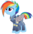 Size: 2850x3000 | Tagged: safe, artist:cheezedoodle96, rainbow dash, pegasus, pony, g4, the cutie re-mark, .svg available, alternate hairstyle, alternate timeline, ammunition, angry, apocalypse dash, armor, augmented, clothes, crystal war timeline, female, high res, injured, mare, military, military uniform, prosthetic limb, prosthetic wing, prosthetics, scar, simple background, solo, svg, torn ear, transparent background, uniform, vector