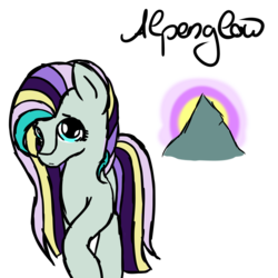 Size: 3000x3000 | Tagged: safe, artist:muserkikki, oc, oc only, oc:aplenglow, high res, offspring, parent:coloratura, solo