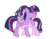 Size: 537x422 | Tagged: safe, artist:lyrica-clef, starlight glimmer, twilight sparkle, alicorn, pony, g4, my little pony: friendship is magic, the cutie re-mark, eyes closed, female, grin, hug, mare, simple background, smiling, transparent background, twilight sparkle (alicorn)