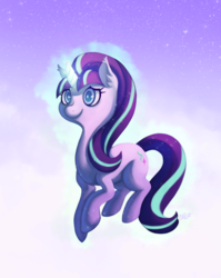 Size: 1489x1874 | Tagged: safe, artist:miss-cats, starlight glimmer, g4, female, levitation, magic, self-levitation, smiling, solo, telekinesis