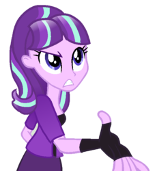 Size: 586x644 | Tagged: safe, artist:berrypunchrules, starlight glimmer, equestria girls, g4, base used, clothes, equestria girls-ified, female, simple background, skirt, solo, transparent background