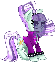 Size: 970x1079 | Tagged: safe, artist:partypievt, coloratura, g4, the mane attraction, animated, bouncing, chibi, clothes, countess coloratura, cute, female, heart eyes, jacket, ponytail, rarabetes, simple background, solo, transparent background, veil, wingding eyes
