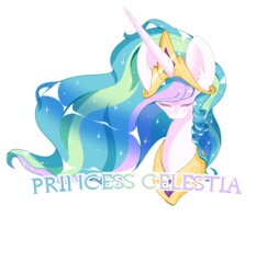 Size: 2790x3000 | Tagged: safe, artist:codenamedigiart, princess celestia, pony, g4, ear fluff, eyes closed, female, high res, mare, simple background, solo, transparent background