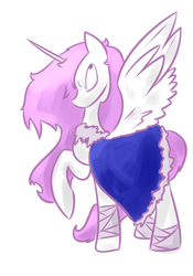 Size: 700x1000 | Tagged: dead source, safe, artist:lunar-march, princess celestia, alicorn, pony, g4, clothes, dress, female, raised hoof, simple background, solo, white background