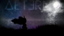 Size: 1920x1080 | Tagged: safe, artist:forgotten5p1rit, princess celestia, g4, abstract, lens flare, mare in the moon, moon, night, vector, wallpaper