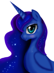 Size: 720x960 | Tagged: safe, artist:vanezaescobedo, princess luna, alicorn, pony, g4, female, simple background, solo, transparent background