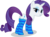 Size: 2219x1647 | Tagged: safe, artist:shutterflyeqd, rarity, g4, clothes, female, lip bite, simple background, socks, solo, striped socks, transparent background, vector