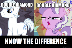 Size: 746x500 | Tagged: safe, artist:sketch-shepherd, diamond tiara, double diamond, g4, arin hanson face, double chin, faic, image macro, know the difference, meme