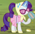 Size: 310x297 | Tagged: safe, screencap, rarity, g4, sleepless in ponyville, alternate hairstyle, camping outfit, clothes, dress, female, magic, outfit catalog, ponytail, solo, sunglasses, telekinesis