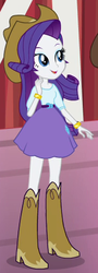 Size: 191x532 | Tagged: safe, screencap, rarity, equestria girls, g4, my little pony equestria girls: rainbow rocks, shake your tail, boots, cowboy boots, cowboy hat, cowgirl, cowgirl outfit, female, hat, high heel boots, outfit catalog, shoes, solo, stetson