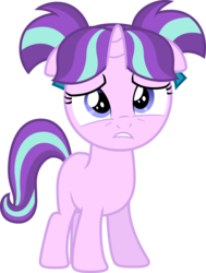 Size: 5000x6616 | Tagged: safe, artist:the-aziz, starlight glimmer, pony, unicorn, g4, the cutie re-mark, absurd resolution, cute, female, filly, filly starlight glimmer, glimmerbetes, sad, sad face, sadlight glimmer, simple background, solo, transparent background, vector, younger