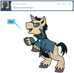 Size: 647x636 | Tagged: safe, crossover, deus ex, jc denton, ponified