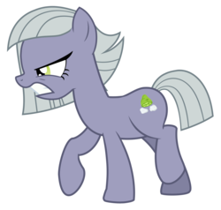 Size: 7200x6856 | Tagged: safe, artist:greenmachine987, limestone pie, g4, hearthbreakers, absurd resolution, angry, female, photoshop, raised hoof, simple background, solo, transparent background, vector, walking
