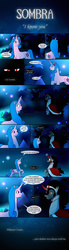 Size: 1024x3721 | Tagged: safe, artist:yula568, king sombra, oc, oc:aurora, g4, comic, disney, long neck, maleficent, scene interpretation