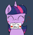 Size: 750x800 | Tagged: safe, artist:notenoughapples, twilight sparkle, g4, blushing, bust, cute, eyes closed, female, floating heart, heart, mouth hold, portrait, positive ponies, smiling, solo, twiabetes