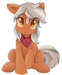 Size: 2192x2644 | Tagged: source needed, safe, artist:ardail, artist:griffonite, edit, earth pony, pony, bandana, cute, epona, eponadorable, female, freckles, high res, mare, ponified, sitting, the legend of zelda