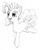 Size: 2028x2547 | Tagged: safe, artist:awengrocks, pinkie pie, g4, female, high res, monochrome, solo