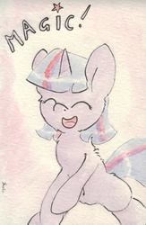 Size: 690x1059 | Tagged: safe, artist:slightlyshade, twilight sparkle, g4, female, solo, traditional art