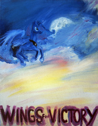 Size: 1024x1318 | Tagged: safe, artist:tridgeon, princess luna, g4, female, flying, oil painting, solo, traditional art