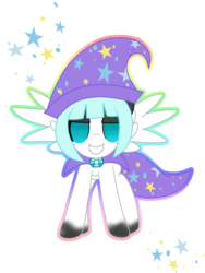 Size: 1024x1365 | Tagged: safe, artist:mintybow12, oc, oc only, oc:mintybow, clothes, cosplay, costume, trixie's cape, trixie's hat
