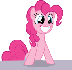 Size: 6204x6000 | Tagged: safe, artist:itv-canterlot, pinkie pie, g4, the one where pinkie pie knows, .ai available, absurd resolution, female, forced smile, grin, simple background, smiling, solo, transparent background, vector