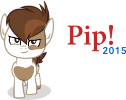 Size: 6941x5514 | Tagged: safe, artist:itv-canterlot, pipsqueak, crusaders of the lost mark, g4, absurd resolution, jeb bush, male, simple background, slogan, smirk, solo, transparent background, vector, ¡yeb!