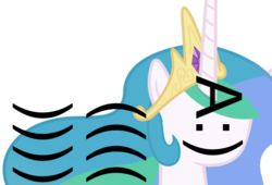 Size: 614x417 | Tagged: safe, princess celestia, g4, a:) )))) (((, emoticon, emoticon face