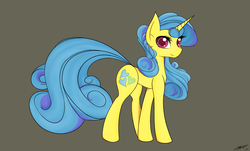 Size: 2778x1683 | Tagged: safe, artist:mamarae, lemon hearts, pony, unicorn, g4, female, looking at you, mare, simple background, solo