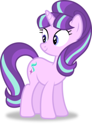 Size: 7965x10707 | Tagged: safe, artist:8-notes, starlight glimmer, pony, unicorn, g4, the cutie re-mark, .svg available, absurd resolution, cute, female, glimmerbetes, happy, mare, ponyscape, s5 starlight, simple background, smiling, solo, transparent background, vector, when she smiles