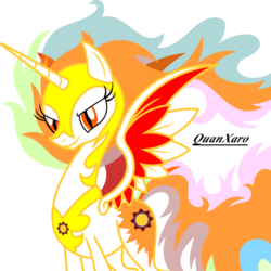 Size: 800x800 | Tagged: safe, artist:quanxaro, nightmare star, princess celestia, pony, g4, female, mare, simple background, solo, transparent background, vector