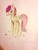Size: 720x960 | Tagged: safe, artist:serenity, roseluck, earth pony, pony, g4, female, looking at you, mare, rose, rose petals, solo, traditional art