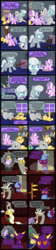 Size: 2000x8953 | Tagged: safe, artist:magerblutooth, diamond tiara, discord, silver spoon, oc, oc:dazzle, oc:iggy, oc:il, oc:imperius, oc:peal, cat, dog, earth pony, imp, pony, comic:diamond and dazzle, g4, candle, clock, collar, comic, cookie, female, filly, foal, food, glasses, horns, hug, knife, licking, sleepover, sweat, television, tongue out