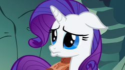 Size: 1366x768 | Tagged: safe, screencap, rarity, pony, unicorn, a dog and pony show, g4, about to cry, crying, cute, female, mare, poor rarity, pouting, sad, sadorable, solo, teary eyes